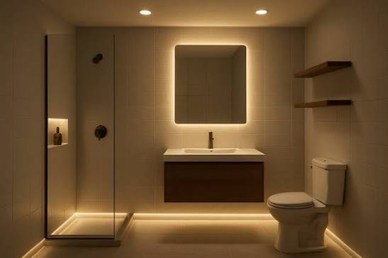 Dark Bathroom Corners - Improve Lighting Without Major Changes